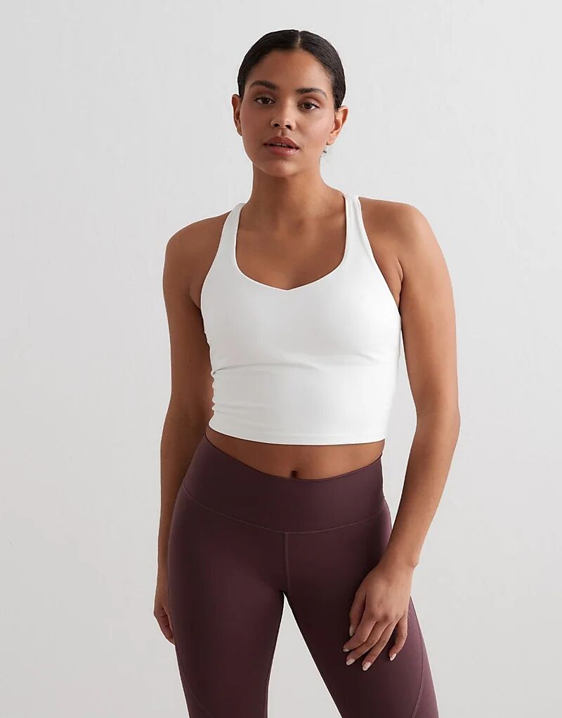 Утягивающий бюстгальтер-бралетт Aim'n White белого цвета с бретельками
Утягивающий бюстгальтер-бралетт Aim'n White белого цвета с бретельками