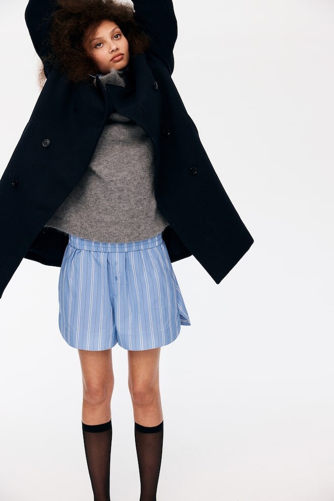 Двубортное пальто H&M, синий
Двубортное пальто H&M, синий