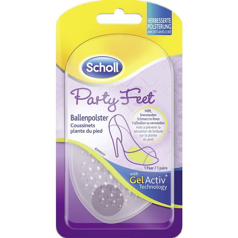 Подушечки для ног для вечеринок Scholl, 2 шт.
Подушечки для ног для вечеринок Scholl, 2 шт.