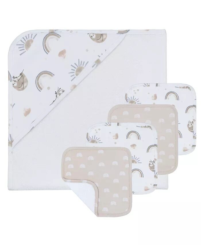 Подарочный набор для ванны для мальчиков и девочек, 5 предметов Living Textiles, белый
Подарочный набор для ванны для мальчиков и девочек, 5 предметов Living Textiles, белый