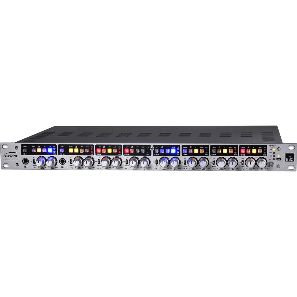 Микрофонный предусилитель Audient ASP880 - 8-Channel Microphone Preamplifier and ADC
Микрофонный предусилитель Audient ASP880 - 8-Channel Microphone Preamplifier and ADC