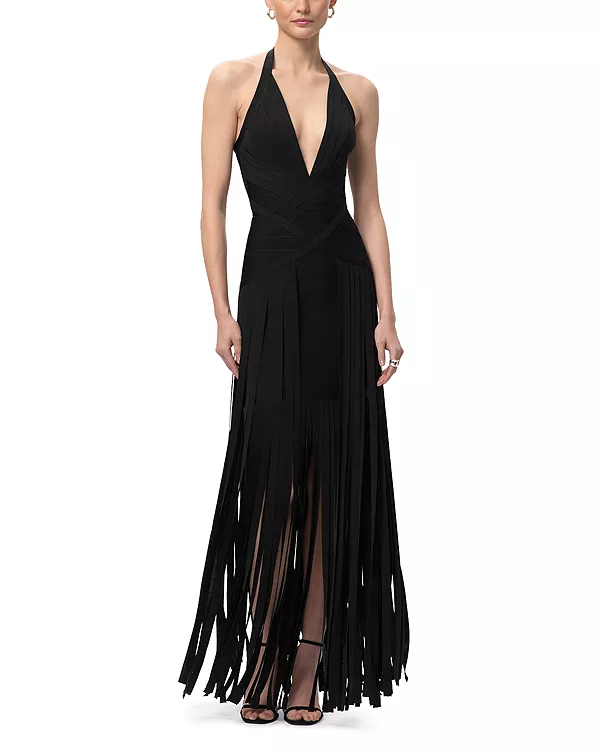 Алое платье Hervé Léger, черный
Алое платье Hervé Léger, черный