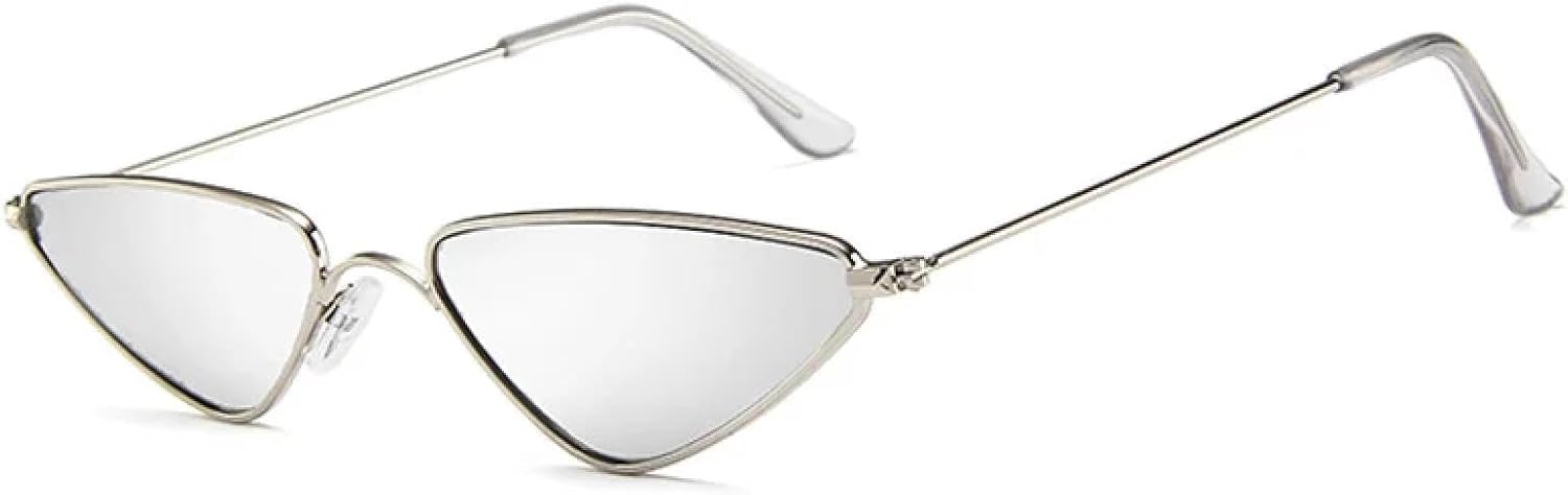 Винтажные солнцезащитные очки «кошачий глаз» для женщин и мужчин, с уникальным треугольным металлическим дизайном и защитой от УФ-излучения UV400 TVTBBVV, Silver-silver
Винтажные солнцезащитные очки «кошачий глаз» для женщин и мужчин, с уникальным треугольным металлическим дизайном и защитой от УФ-излучения UV400 TVTBBVV, Silver-silver