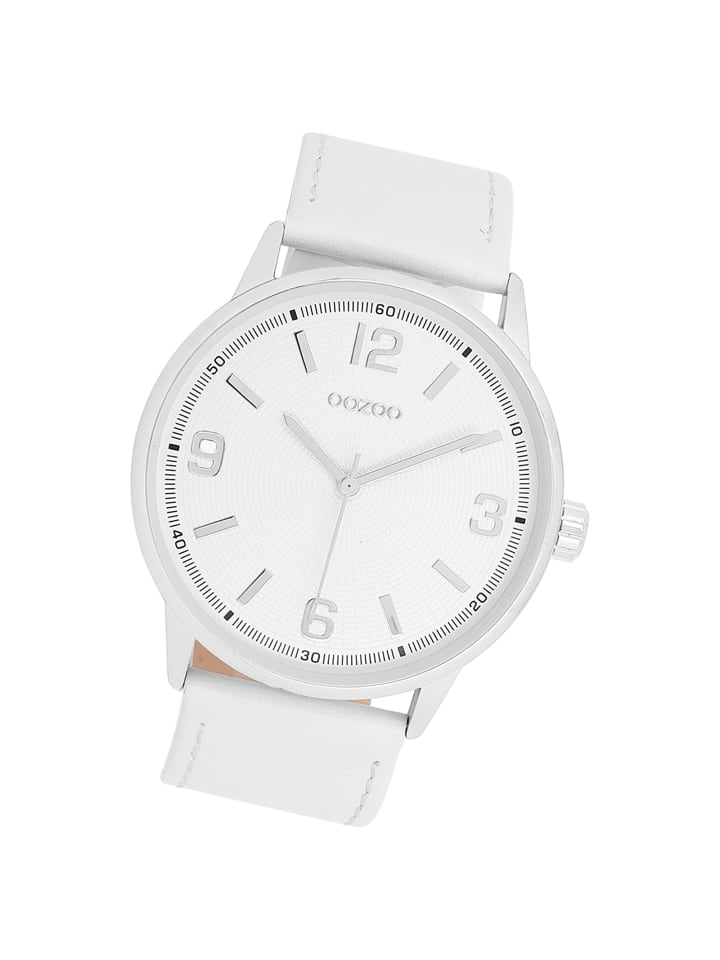 Аналоговые наручные часы Oozoo Timepieces, белые, большие (примерно 45 мм)
Аналоговые наручные часы Oozoo Timepieces, белые, большие (примерно 45 мм)