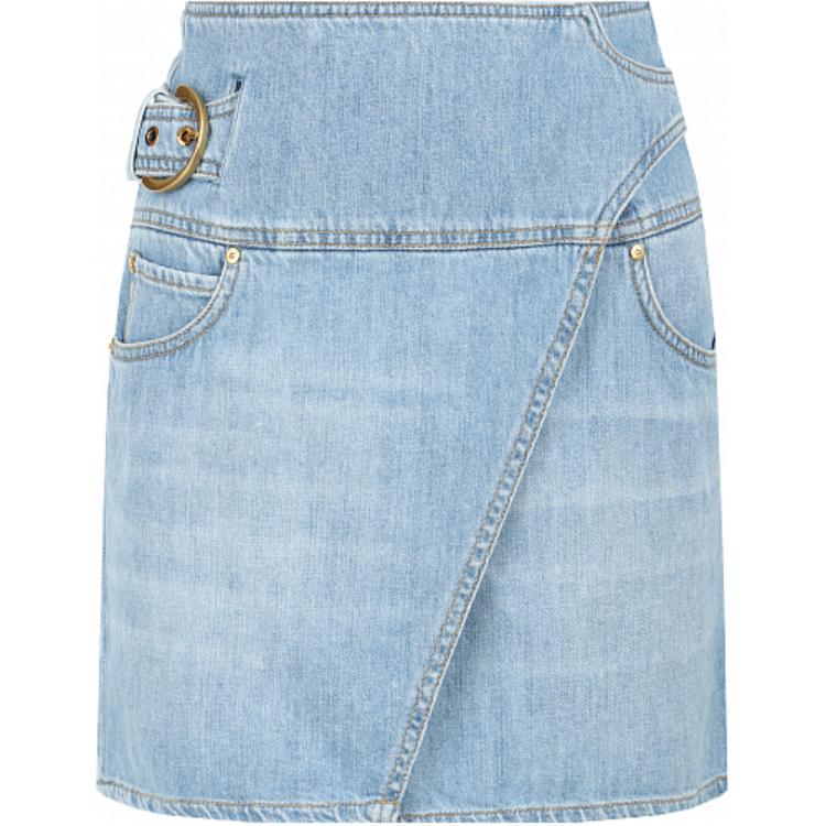 Джинсовая короткая юбка женская светло-голубая PINKO
Джинсовая короткая юбка женская светло-голубая PINKO