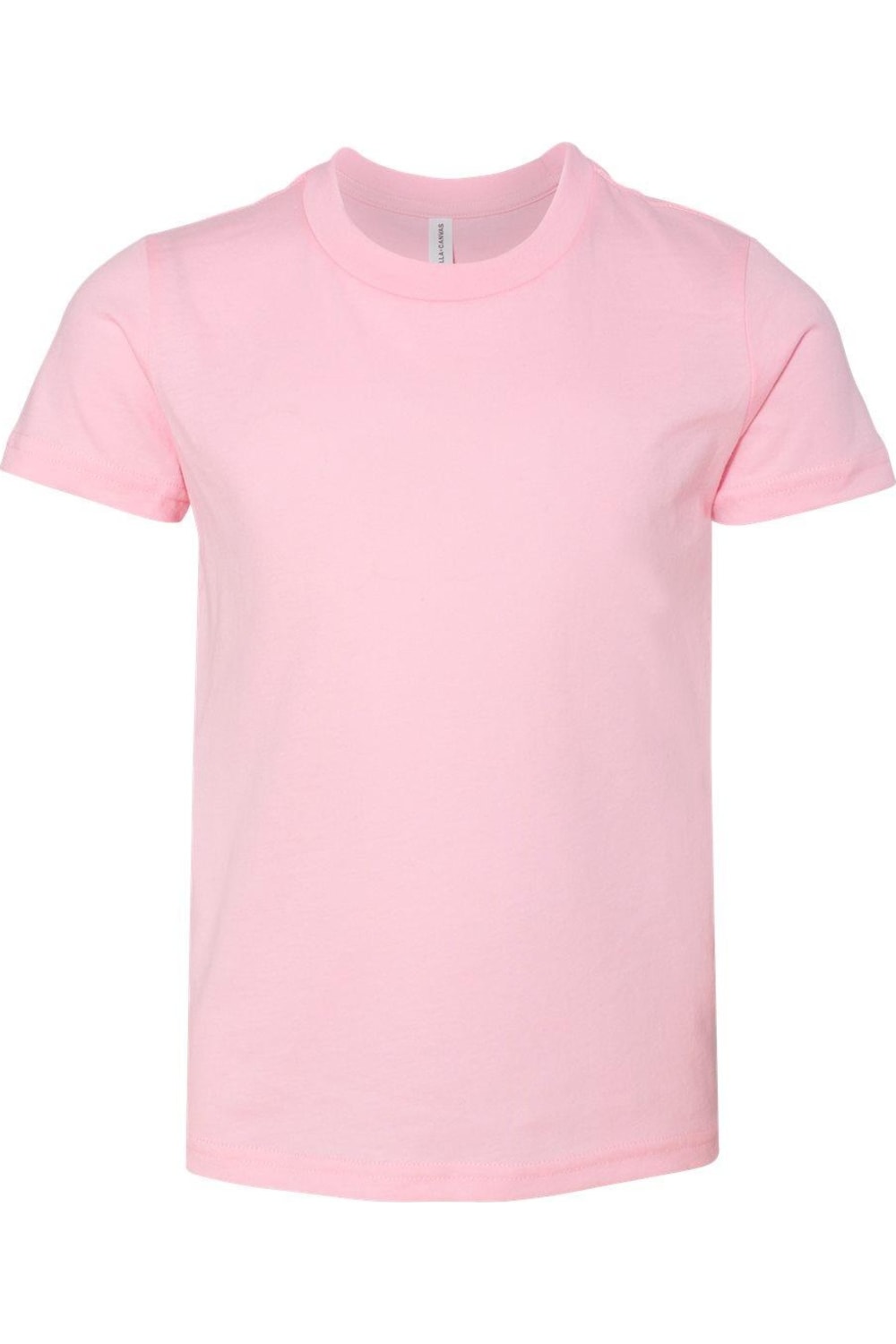 Молодежная футболка BELLA + CANVAS, розовый 
Молодежная футболка BELLA + CANVAS, розовый