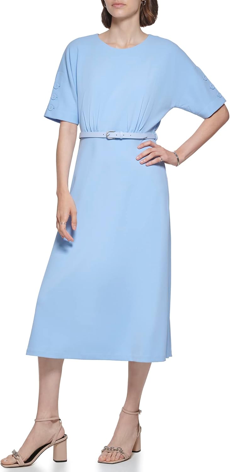 Женское платье-трапеция миди с поясом Calvin Klein, Serene
Женское платье-трапеция миди с поясом Calvin Klein, Serene