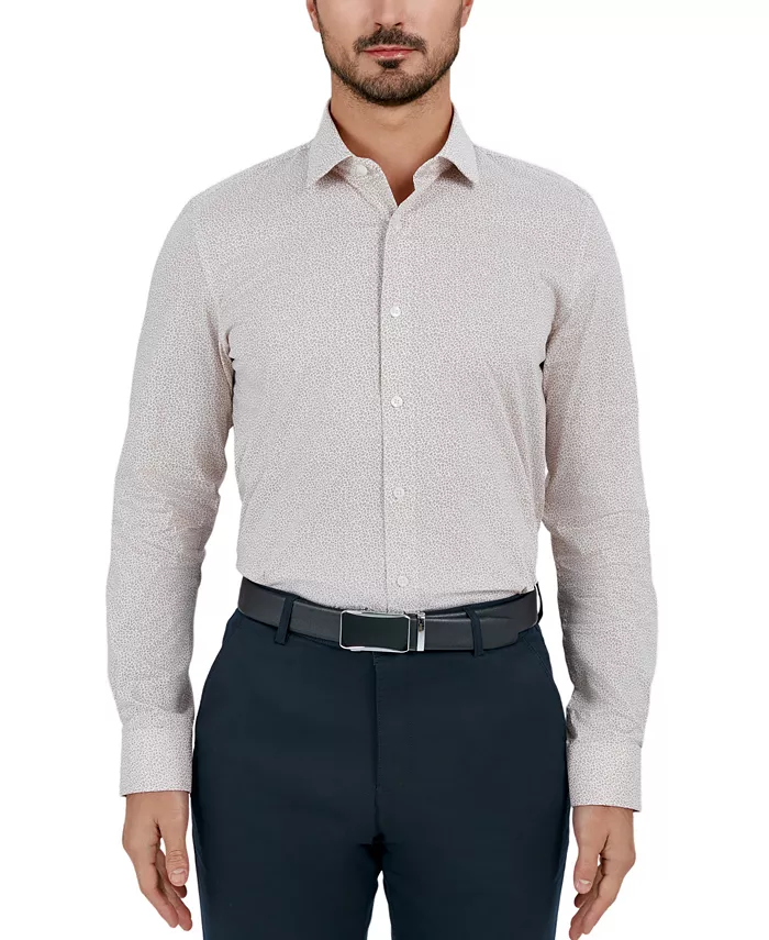 Мужская облегающая рубашка на пуговицах Flit Micro с цветочным принтом Tallia, коричневый/бежевый
Мужская облегающая рубашка на пуговицах Flit Micro с цветочным принтом Tallia, коричневый/бежевый