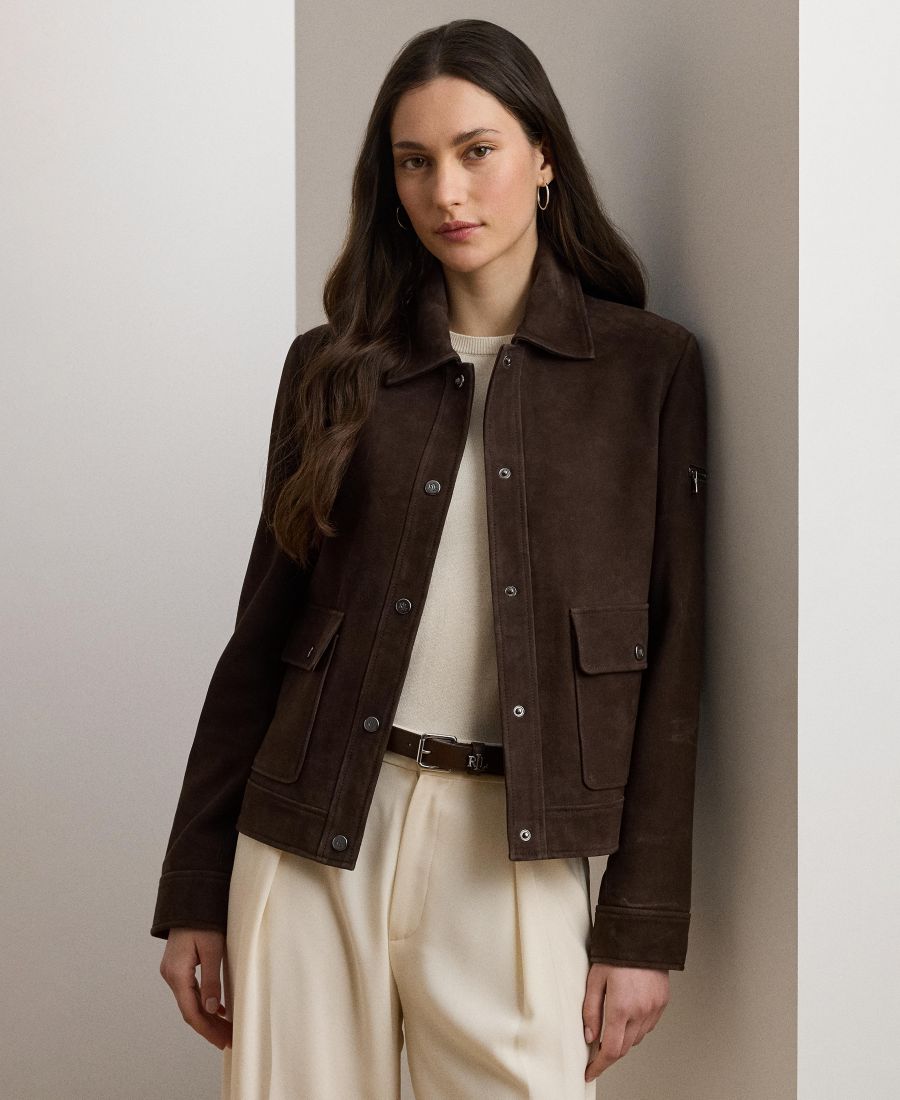 Женская замшевая куртка на пуговицах Lauren Ralph Lauren, Brown
Женская замшевая куртка на пуговицах Lauren Ralph Lauren, Brown