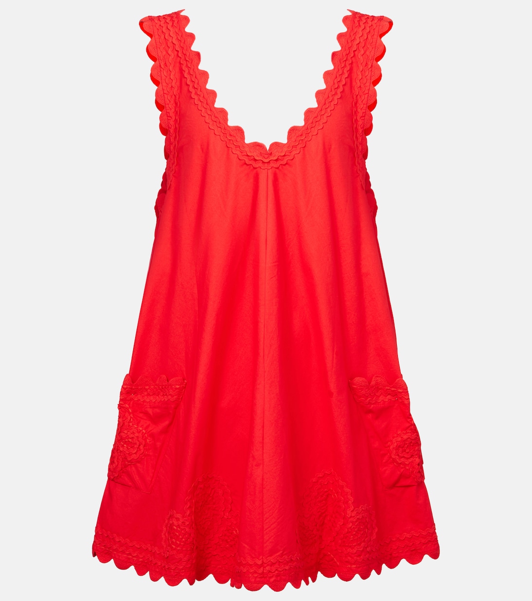 Вышитое мини-платье из хлопкового поплина Juliet Dunn, красный
Вышитое мини-платье из хлопкового поплина Juliet Dunn, красный