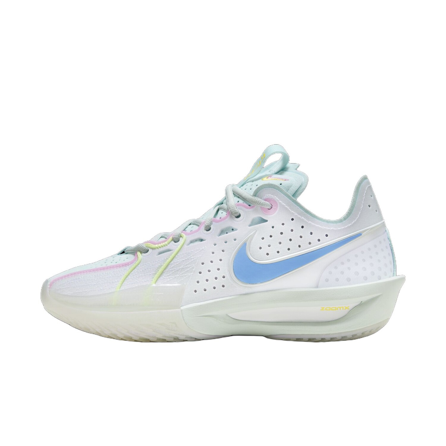 Баскетбольные кроссовки Air Zoom GT Cut 3 унисекс с низким верхом белые/белые/розовые/синие Nike
Баскетбольные кроссовки Air Zoom GT Cut 3 унисекс с низким верхом белые/белые/розовые/синие Nike