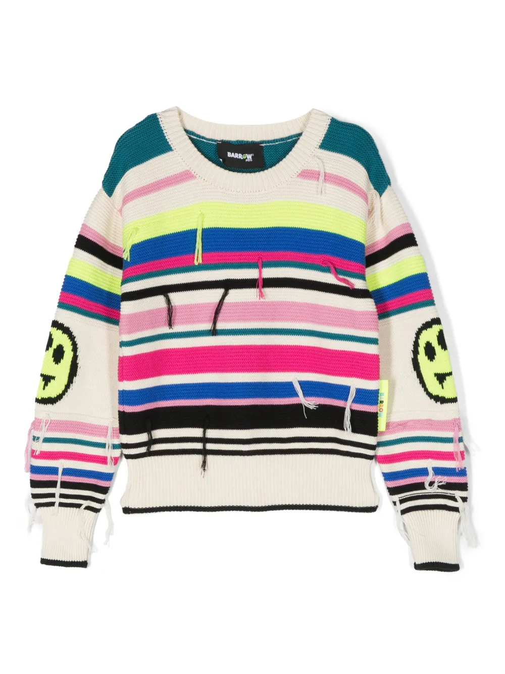 Полосатый свитер с принтом Barrow kids, нейтральный
Полосатый свитер с принтом Barrow kids, нейтральный