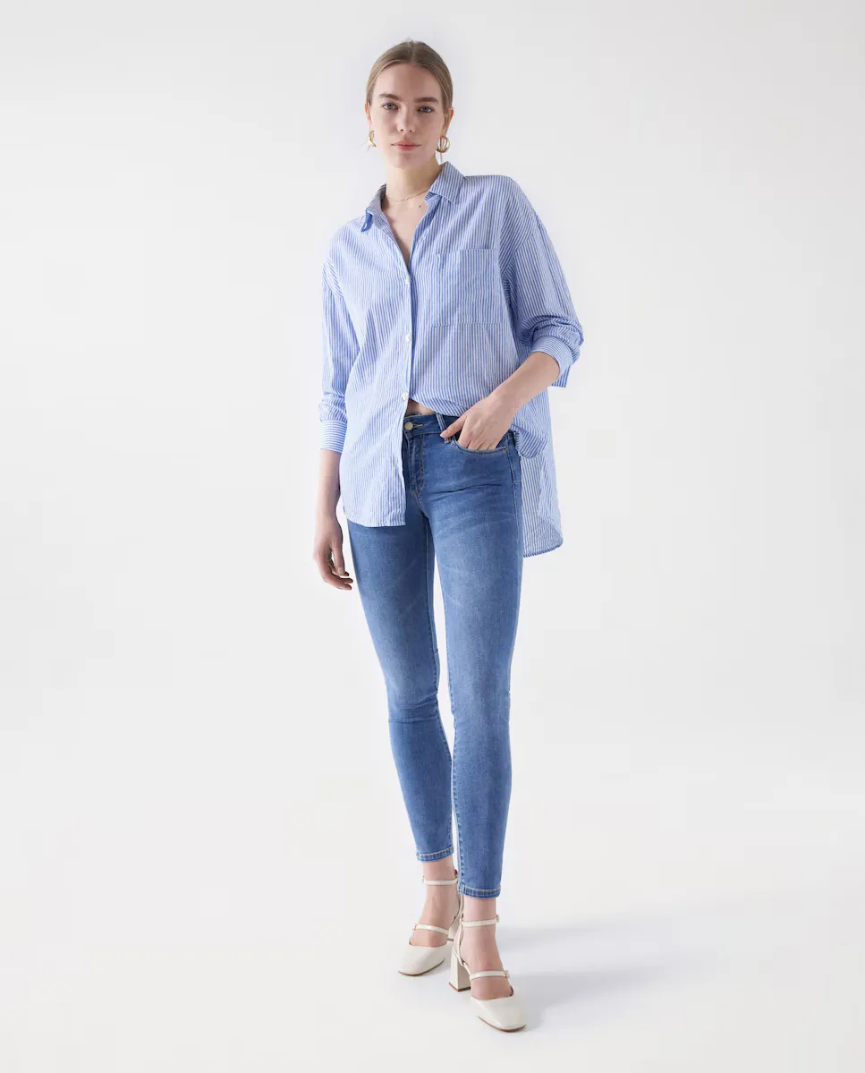 Женские джинсы скинни с заниженной талией Wonder и пуш-ап Salsa Jeans, синий
Женские джинсы скинни с заниженной талией Wonder и пуш-ап Salsa Jeans, синий