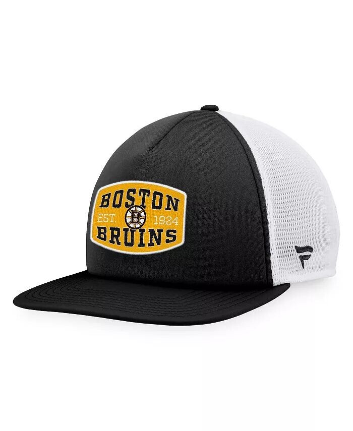 Мужская черная, белая бейсболка Trucker Snapback с нашивкой спереди Boston Bruins Foam Fanatics
Мужская черная, белая бейсболка Trucker Snapback с нашивкой спереди Boston Bruins Foam Fanatics