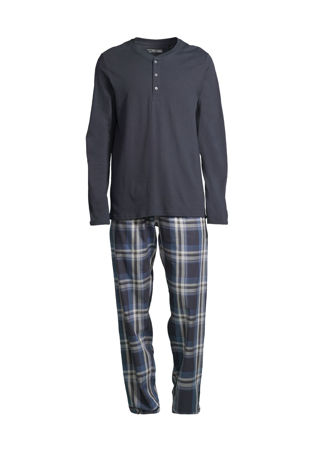 Пижама Ночь и Дом SCHIESSER, темно-синий 
Пижама Ночь и Дом SCHIESSER, темно-синий