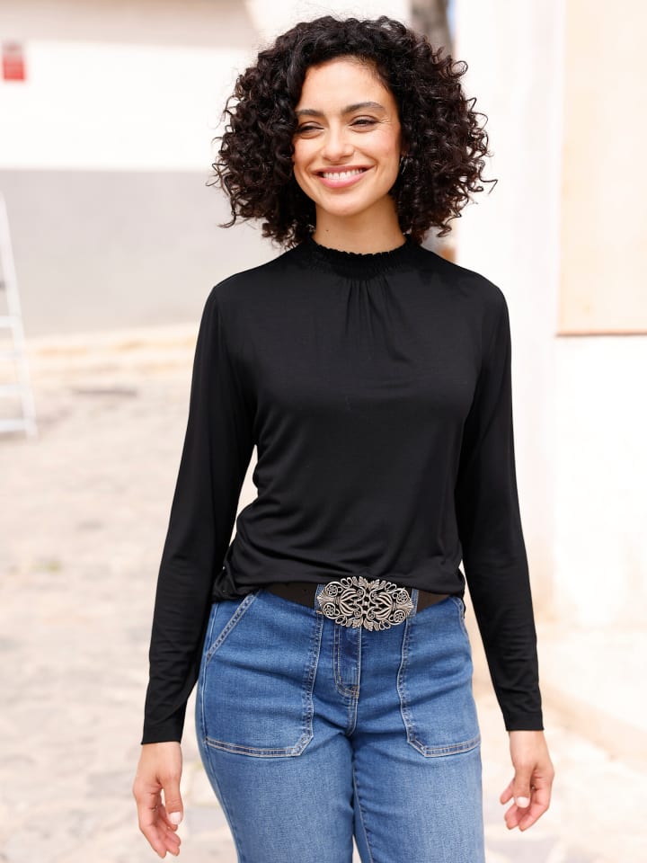 черная рубашка с воротником-стойкой WITT WEIDEN
черная рубашка с воротником-стойкой WITT WEIDEN