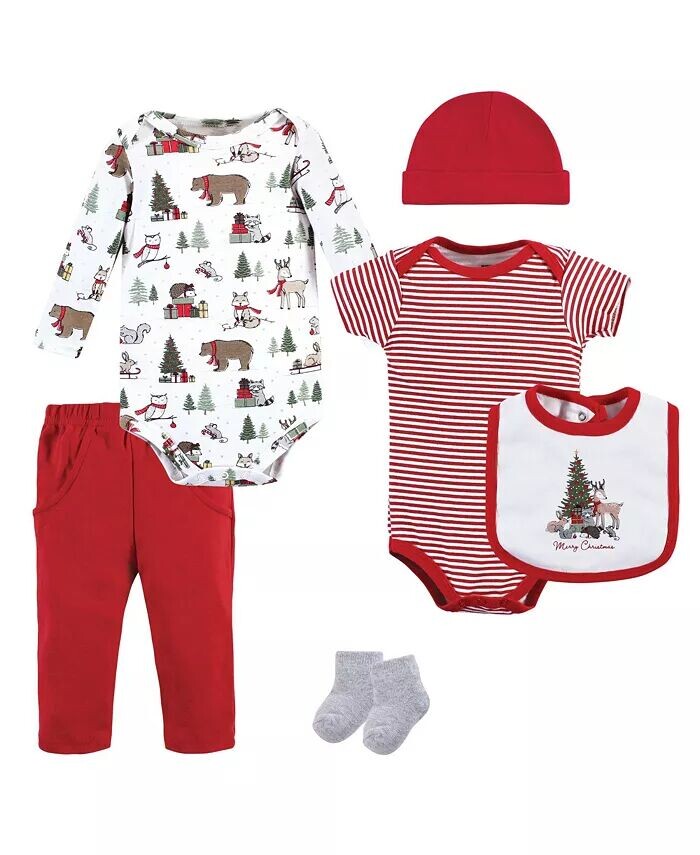 Комплект унисекс из хлопка для маленьких мальчиков, Рождественский лес Hudson Baby, красный
Комплект унисекс из хлопка для маленьких мальчиков, Рождественский лес Hudson Baby, красный