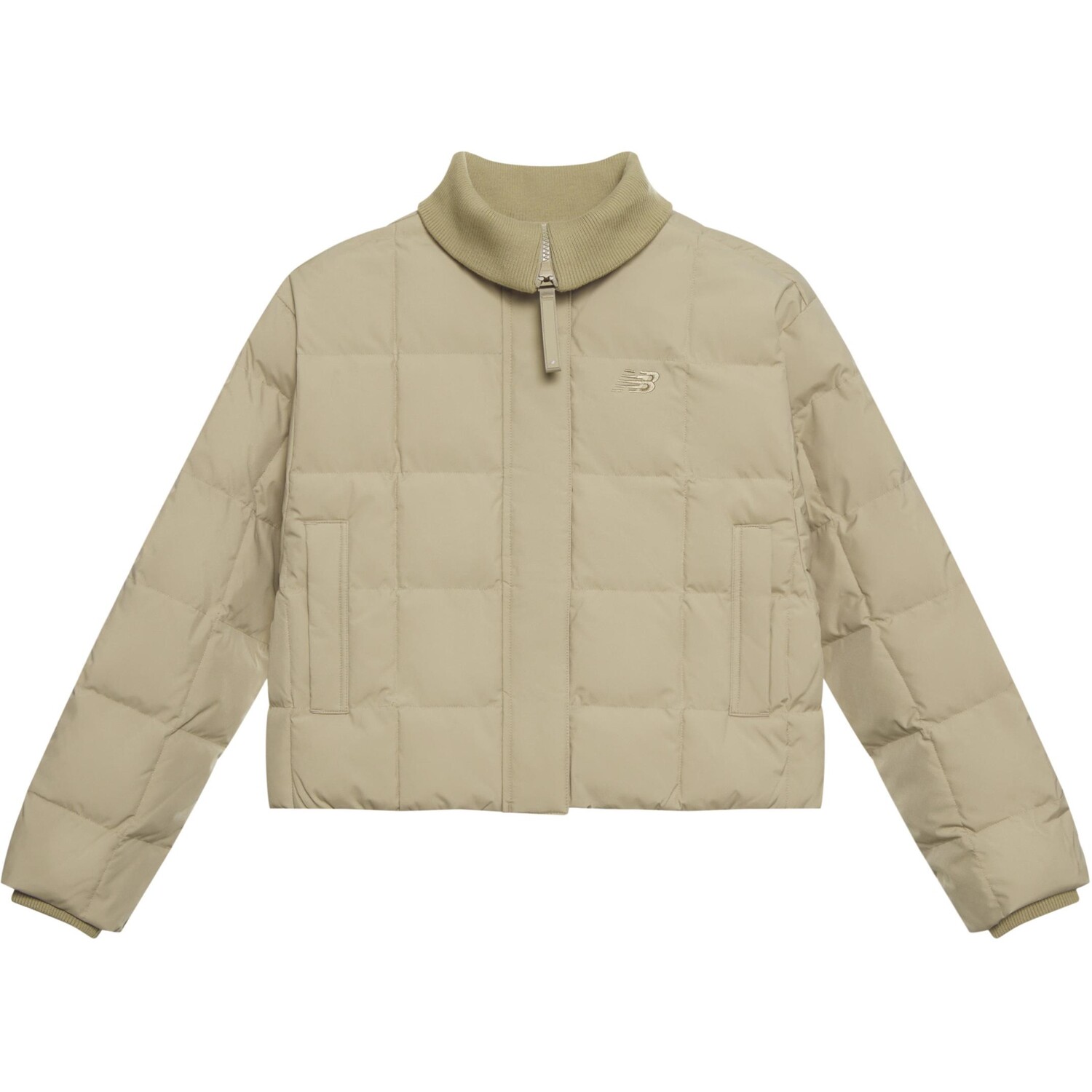 Стеганая куртка женская цвета хаки New Balance
Стеганая куртка женская цвета хаки New Balance