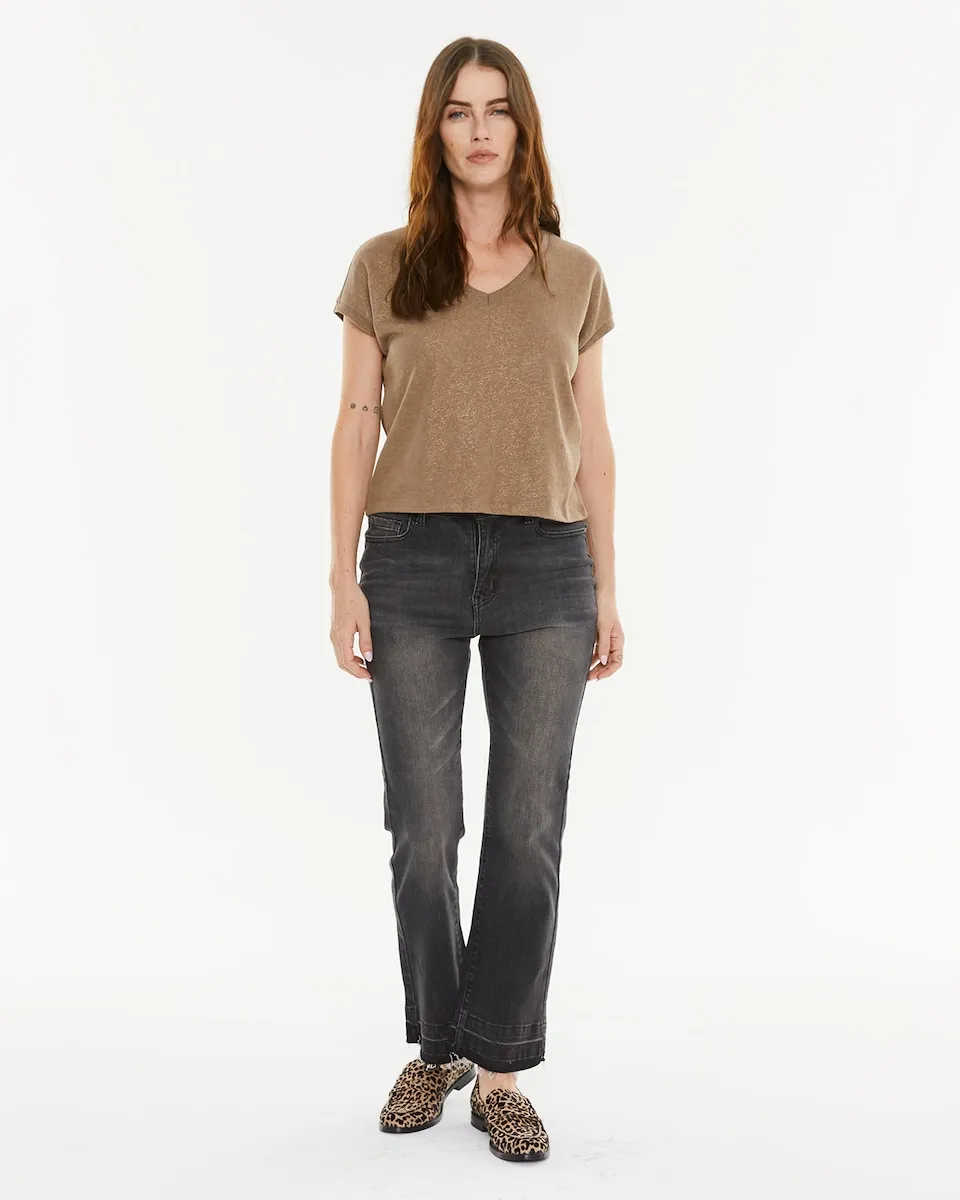 Женские джинсовые расклешенные брюки с деталью внизу System Action, черный
Женские джинсовые расклешенные брюки с деталью внизу System Action, черный