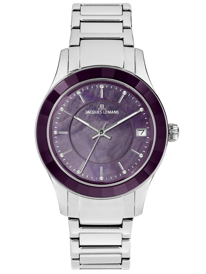 Jacques Lemans Женские часы Venice из стали с перламутровым фиолетовым корпусом
Jacques Lemans Женские часы Venice из стали с перламутровым фиолетовым корпусом