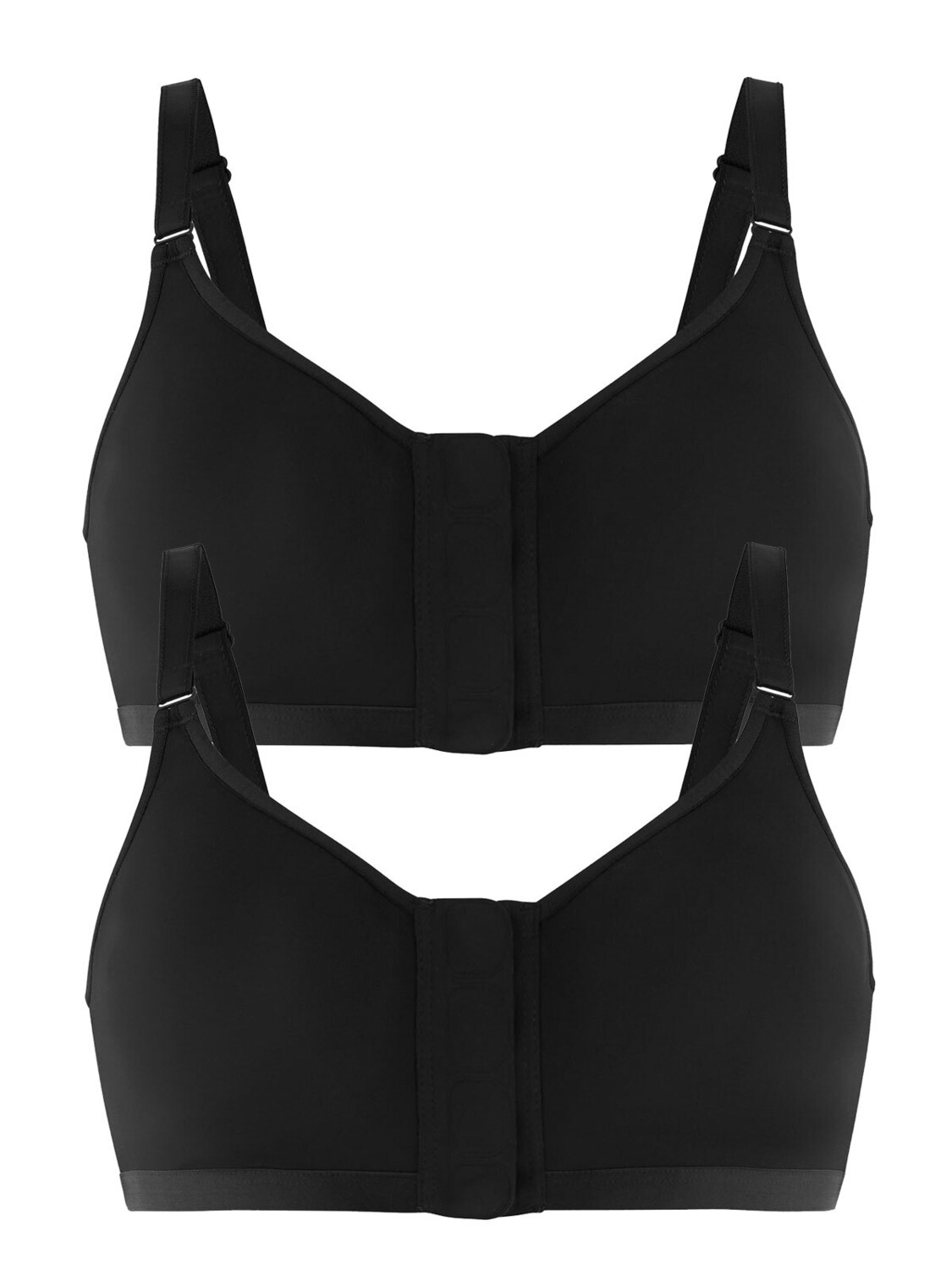 Бюстгальтер без косточек Felina 2er Pack Vorderverschluss BH ohne Bügel, черный 
Бюстгальтер без косточек Felina 2er Pack Vorderverschluss BH ohne Bügel, черный