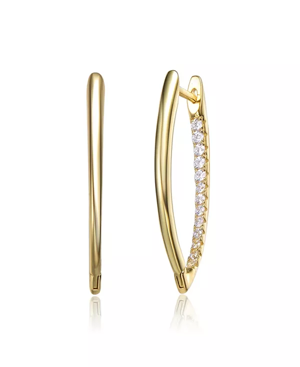 Серьги-Кольца из стерлингового серебра с кубическим цирконием Genevive, gold
Серьги-Кольца из стерлингового серебра с кубическим цирконием Genevive, gold
