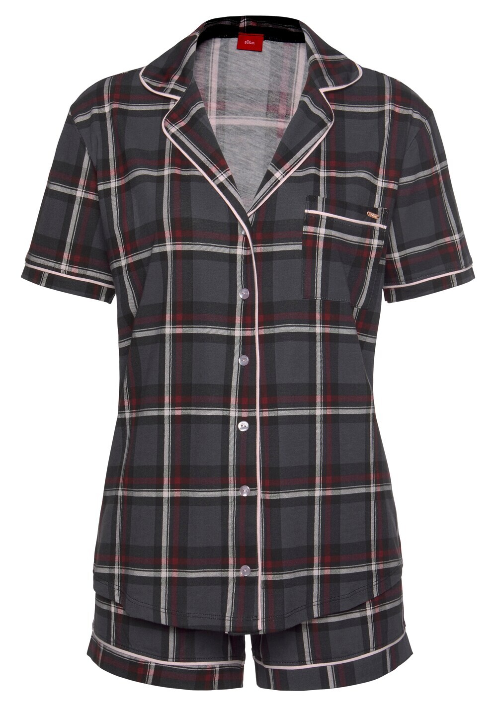 Короткий пижамный комплект S.Oliver, темно-серый
Короткий пижамный комплект S.Oliver, темно-серый