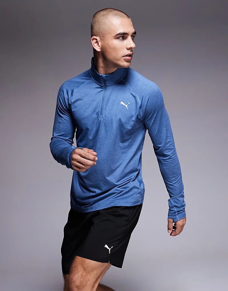 Футболка Puma Run Velocity Cloudspun с застежкой-молнией 1/4 синего цвета
Футболка Puma Run Velocity Cloudspun с застежкой-молнией 1/4 синего цвета