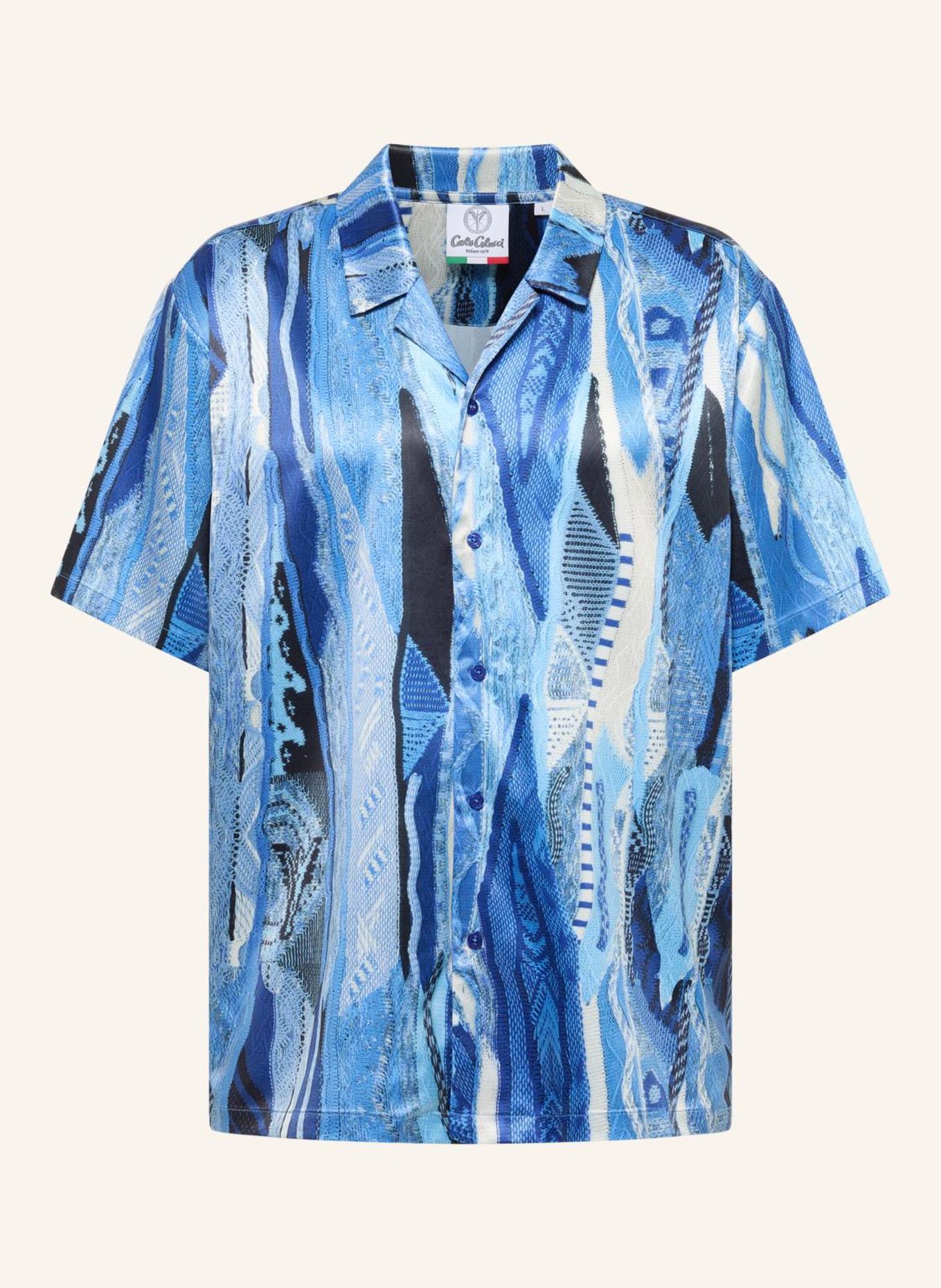 Рубашка с трикотажным принтом egetmann Carlo Colucci, синий
Рубашка с трикотажным принтом egetmann Carlo Colucci, синий