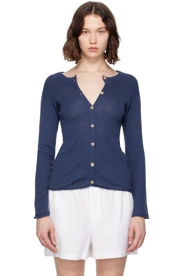 Кардиган с капельным узором Baserange, синий
Кардиган с капельным узором Baserange, синий