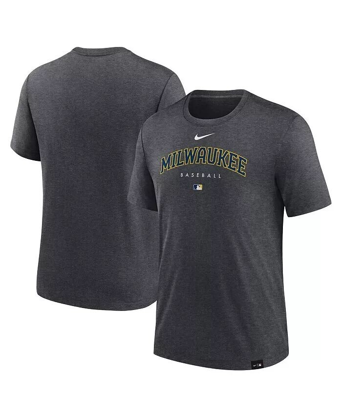 Мужская футболка Heather Charcoal Milwaukee Brewers Authentic Collection Early Work Tri-Blend Performance Nike
Мужская футболка Heather Charcoal Milwaukee Brewers Authentic Collection Early Work Tri-Blend Performance Nike