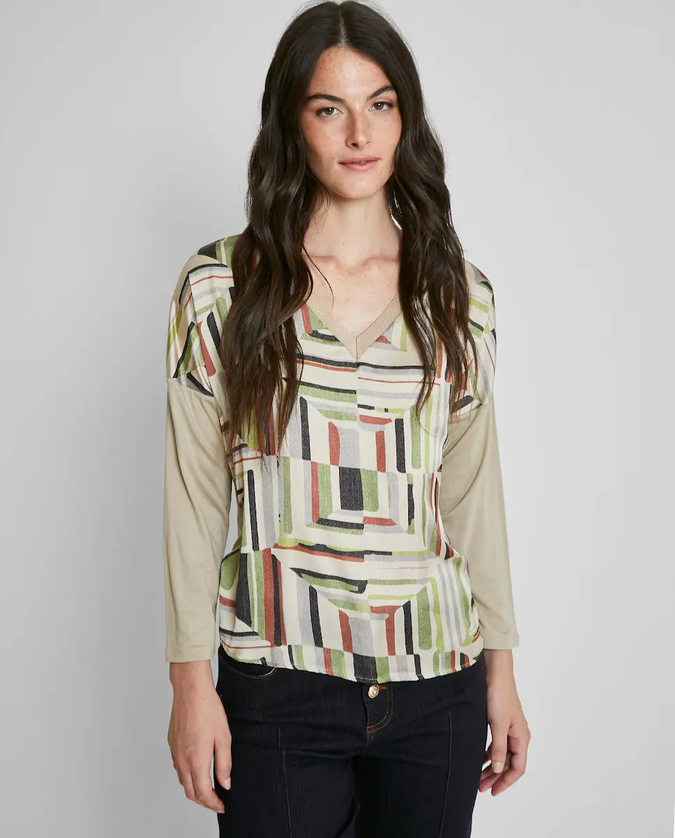 Женская футболка с длинным рукавом и абстрактным принтом Trucco, мультиколор
Женская футболка с длинным рукавом и абстрактным принтом Trucco, мультиколор