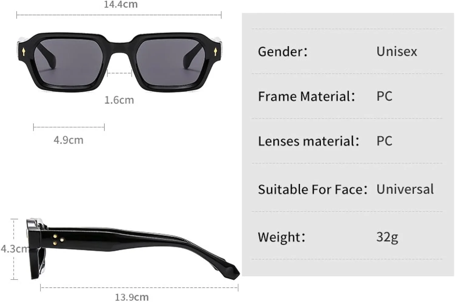 Солнцезащитные очки с защитой UV400 | Маленькая оправа, заклепки, цветные линзы | Для женщин и мужчин, для занятий спортом на открытом воздухе и вождения DSVIGF, Blue
Солнцезащитные очки с защитой UV400 | Маленькая оправа, заклепки, цветные линзы | Для женщин и мужчин, для занятий спортом на открытом воздухе и вождения DSVIGF, Blue