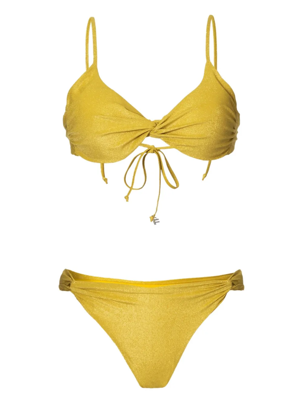 Бикини с закрученным лифом Fisico, желтый
Бикини с закрученным лифом Fisico, желтый