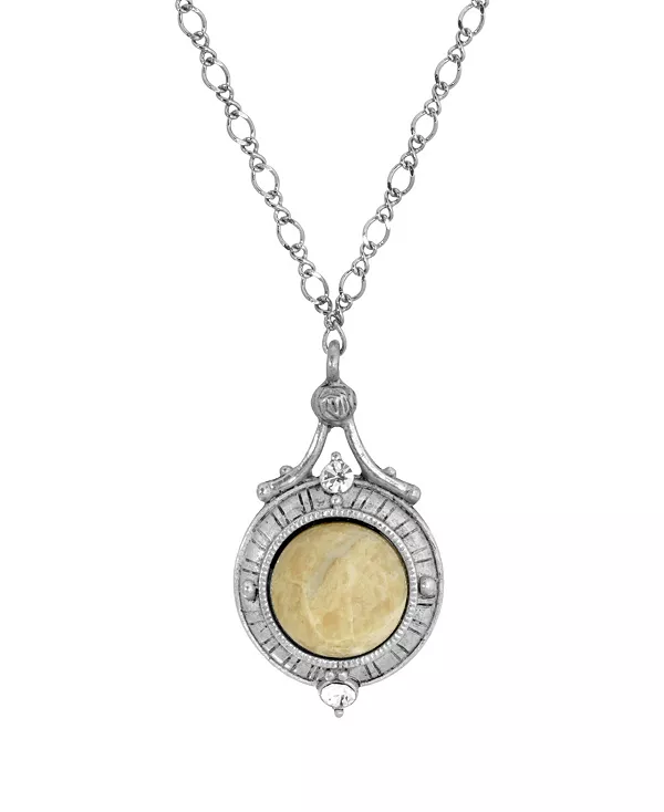 Ожерелье из серебристого полудрагоценного круглого камня 2028, brown
Ожерелье из серебристого полудрагоценного круглого камня 2028, brown