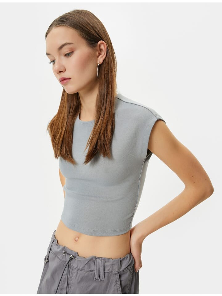Футболка KOTON T shirt, серый 
Футболка KOTON T shirt, серый