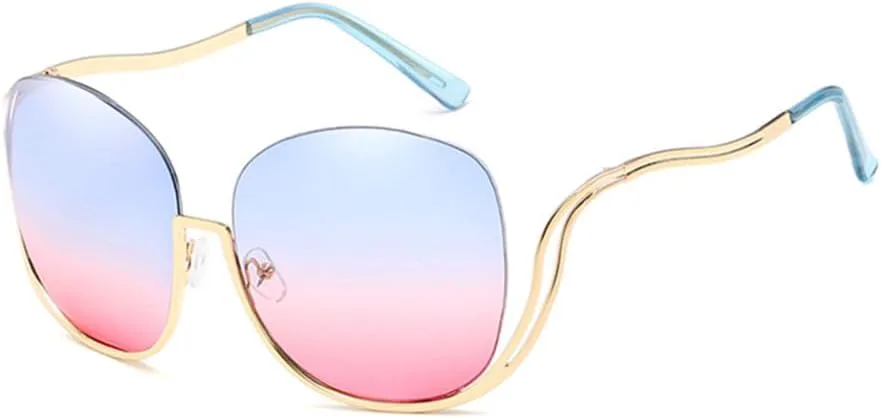 Женские солнцезащитные очки в полуободковой оправе с градиентными линзами, увеличенного размера, защита от ультрафиолета UV400 generic, C3 Blue Pink Lens
Женские солнцезащитные очки в полуободковой оправе с градиентными линзами, увеличенного размера, защита от ультрафиолета UV400 generic, C3 Blue Pink Lens