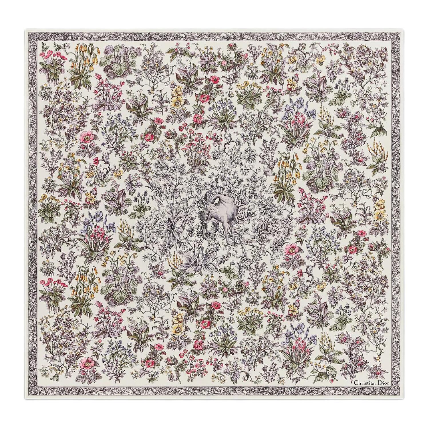 DIOR Шёлковый шарф женский белый, White
DIOR Шёлковый шарф женский белый, White