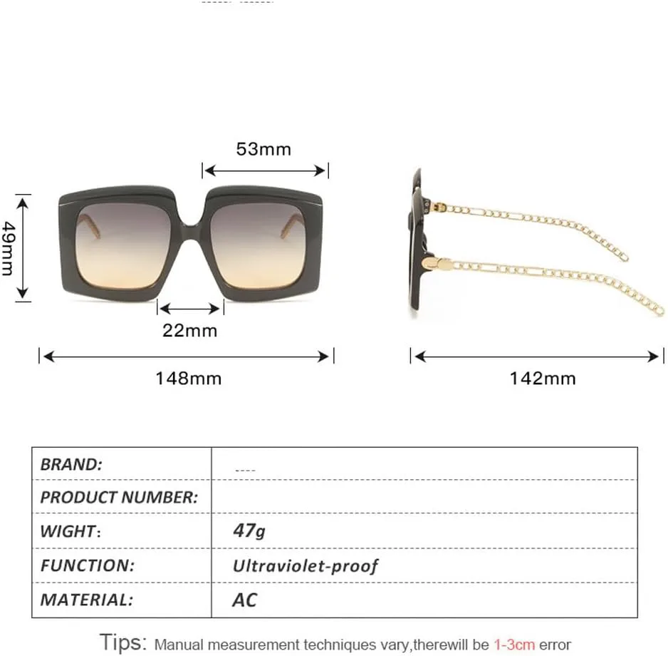 Модные солнцезащитные очки-щитки для женщин и мужчин, трендовые, с металлическими цепочками на дужках, оправой из сплава, роскошные солнцезащитные очки HVTVTLA, C5
Модные солнцезащитные очки-щитки для женщин и мужчин, трендовые, с металлическими цепочками на дужках, оправой из сплава, роскошные солнцезащитные очки HVTVTLA, C5