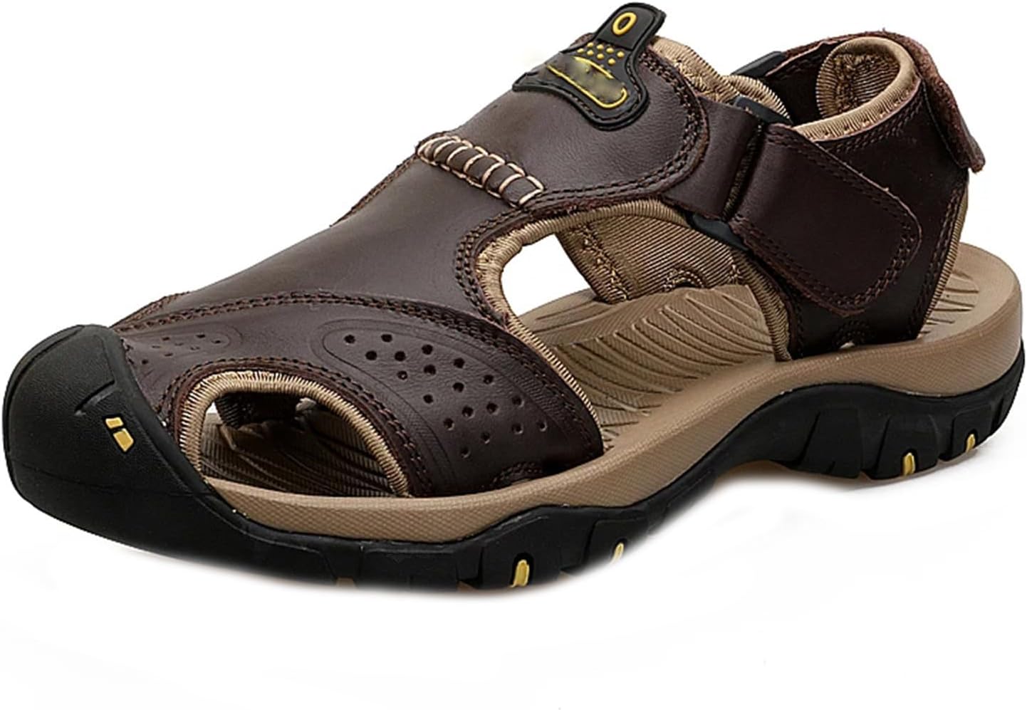 Мужские сандалии из натуральной кожи большого размера с закрытым носком для летнего пляжа Generic, коричневый
Мужские сандалии из натуральной кожи большого размера с закрытым носком для летнего пляжа Generic, коричневый