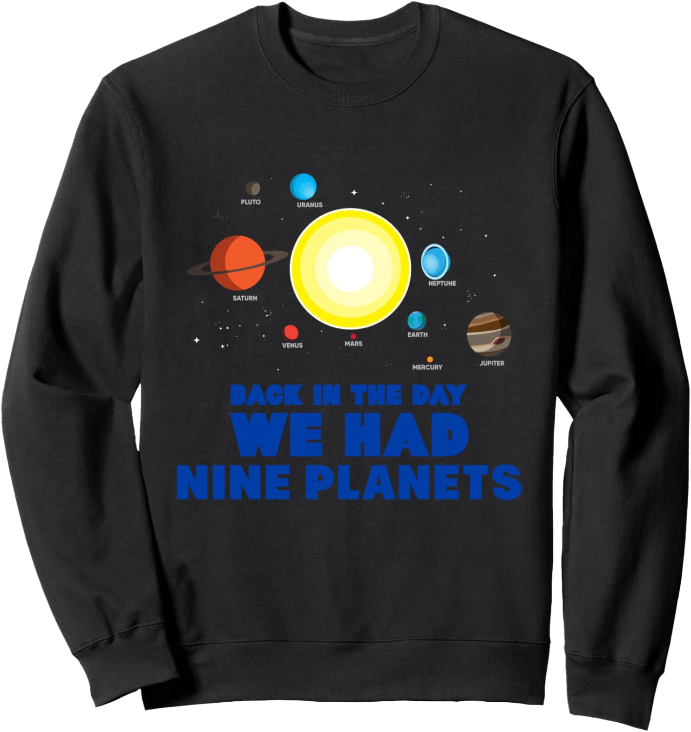 Забавная научная толстовка с изображением Плутона и девяти планет Солнечной системы Ingenius Solar System Astronomy Gifts, черный
Забавная научная толстовка с изображением Плутона и девяти планет Солнечной системы Ingenius Solar System Astronomy Gifts, черный