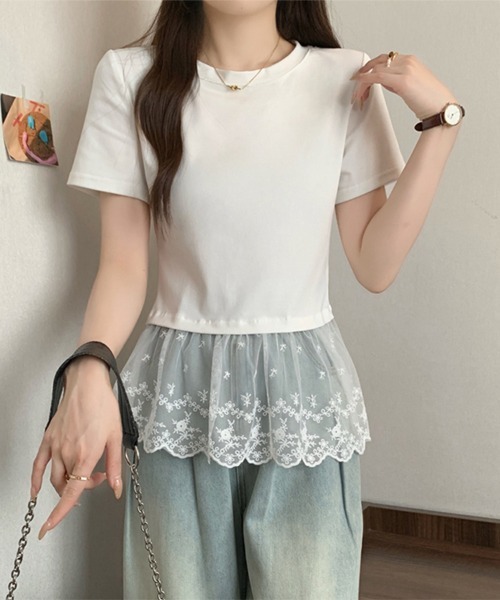 Прозрачный кружевной топ Doux Belle, белый
Прозрачный кружевной топ Doux Belle, белый