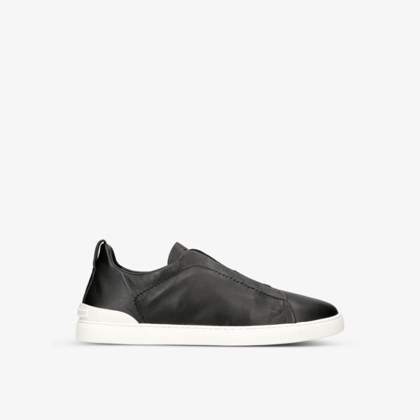 Кожаные кроссовки Triple Stitch Ermenegildo Zegna, черный
Кожаные кроссовки Triple Stitch Ermenegildo Zegna, черный