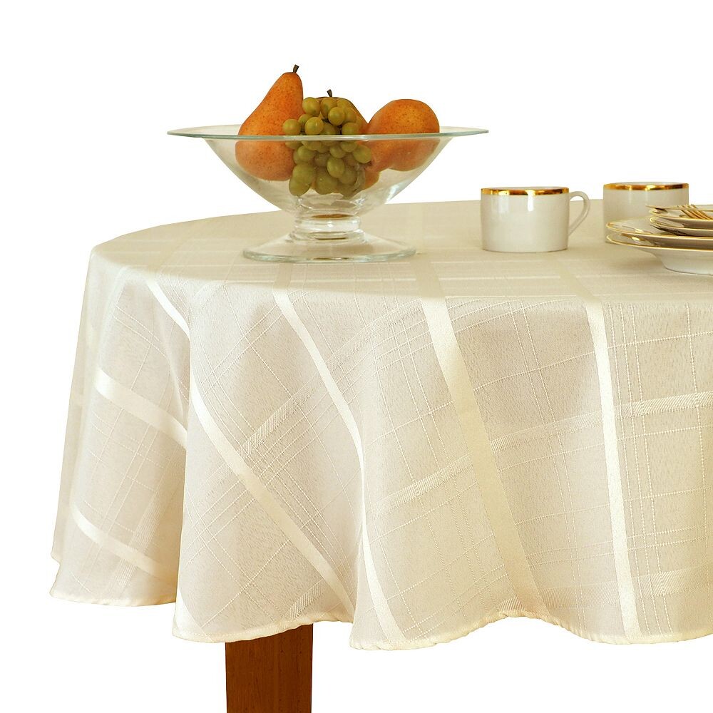 Elrene Home Fashions Элегантная клетчатая жаккардовая скатерть овальной формы размером 60 x 84 дюйма, бежевый
Elrene Home Fashions Элегантная клетчатая жаккардовая скатерть овальной формы размером 60 x 84 дюйма, бежевый