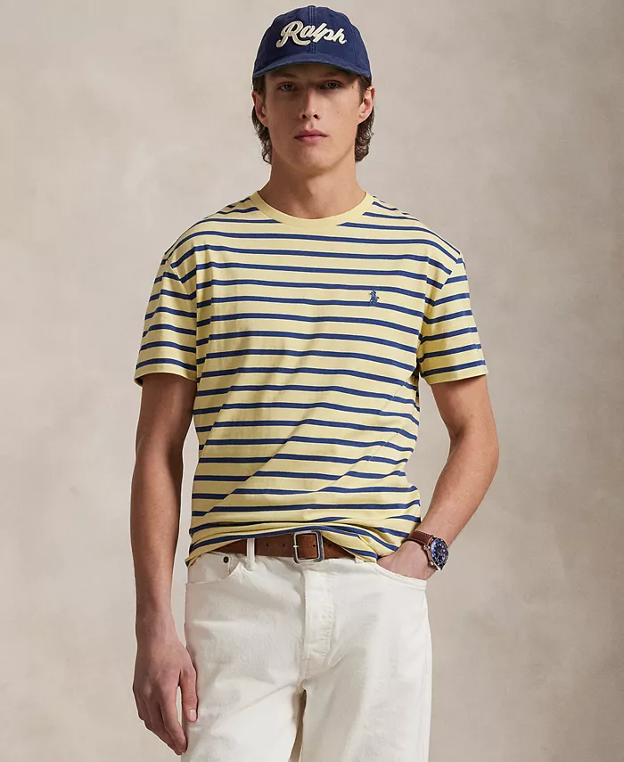 Мужская классическая полосатая футболка из хлопкового джерси Polo Ralph Lauren, желтый
Мужская классическая полосатая футболка из хлопкового джерси Polo Ralph Lauren, желтый