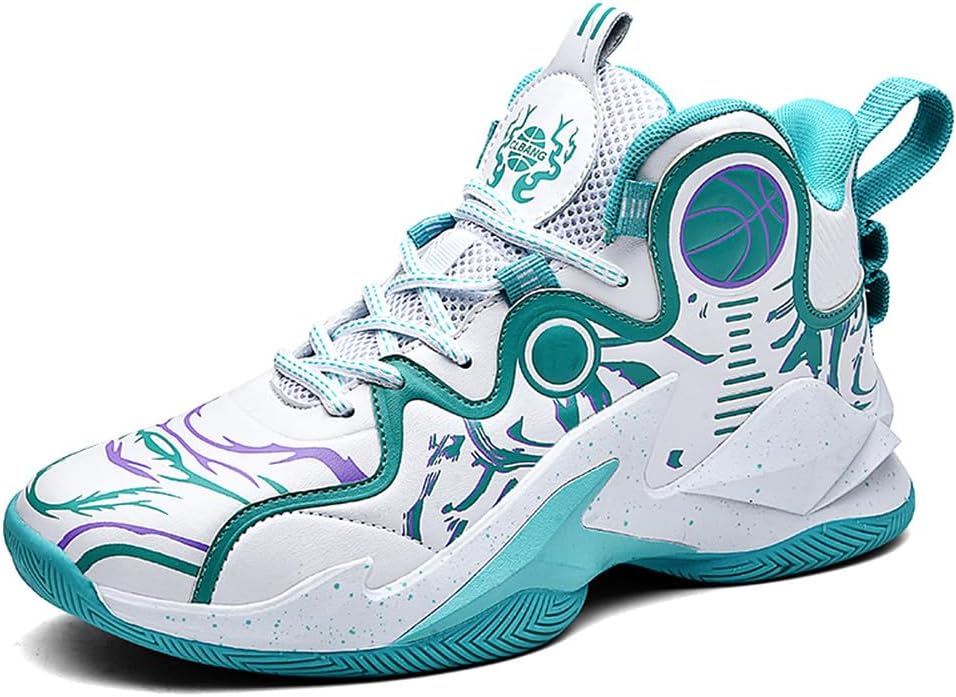 Кроссовки для баскетбола MAUGELY унисекс, легкие, удобные, с противоскользящей подошвой, для улицы, модные тренировочные кроссовки, зеленый
Кроссовки для баскетбола MAUGELY унисекс, легкие, удобные, с противоскользящей подошвой, для улицы, модные тренировочные кроссовки, зеленый