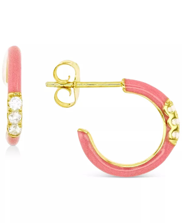 Маленькие серьги-кольца с кубическим цирконием и эмалью, 0,55 дюйма Macy'S, pink/gold
Маленькие серьги-кольца с кубическим цирконием и эмалью, 0,55 дюйма Macy'S, pink/gold