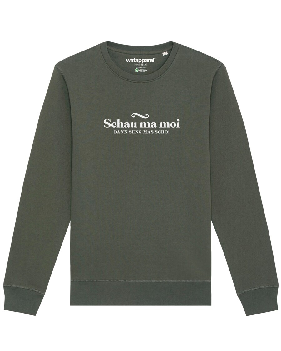 Свитер Watapparel Sweatshirt Schau ma moi dann seng mas scho, цвет khaki/dark green
Свитер Watapparel Sweatshirt Schau ma moi dann seng mas scho, цвет khaki/dark green