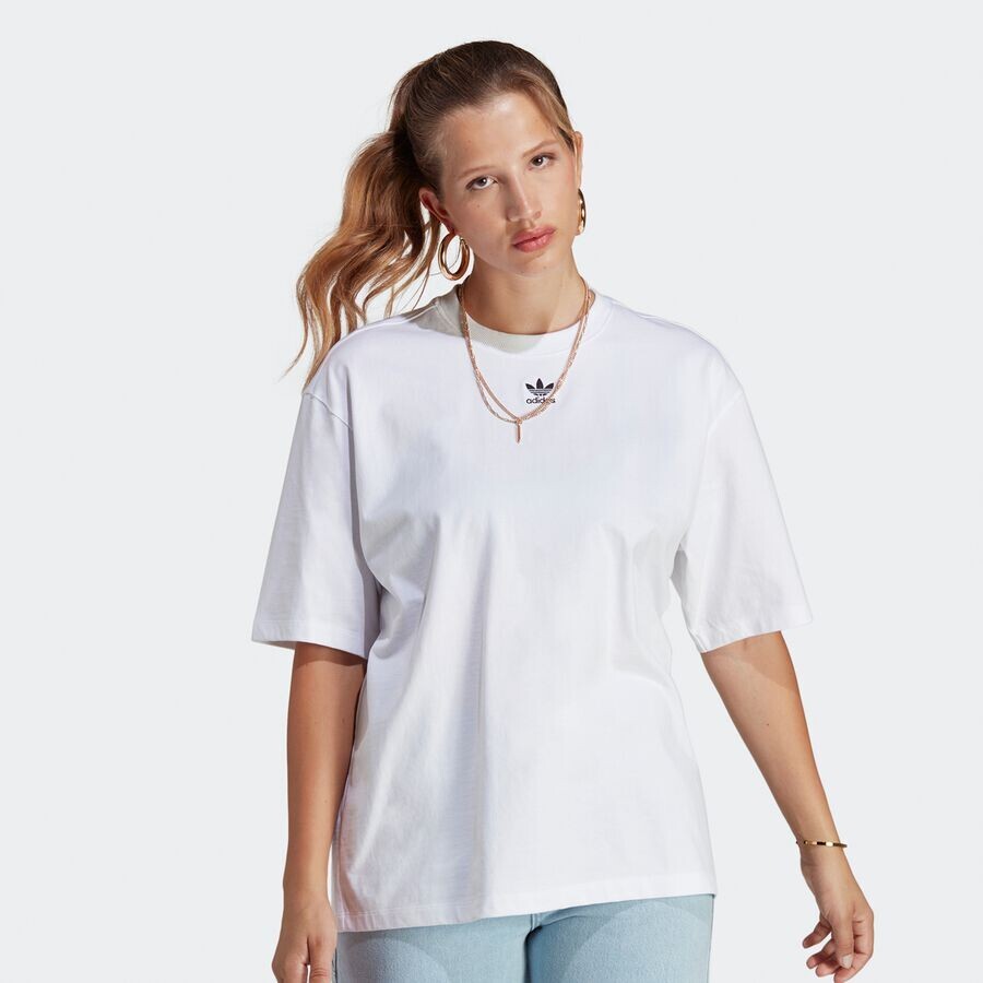 футболка оверсайз Adicolor adidas Originals, цвет white 
футболка оверсайз Adicolor adidas Originals, цвет white