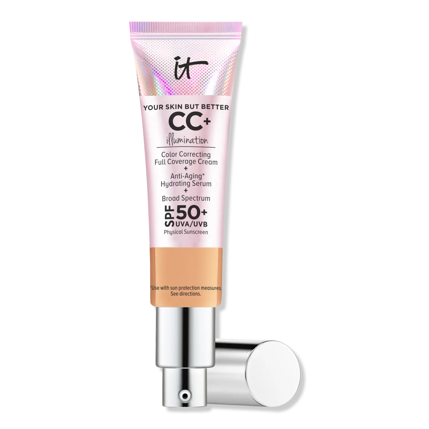 CC+ крем для осветления кожи с SPF 50+ IT Cosmetics, Neutral Tan (golden beige)
CC+ крем для осветления кожи с SPF 50+ IT Cosmetics, Neutral Tan (golden beige)
